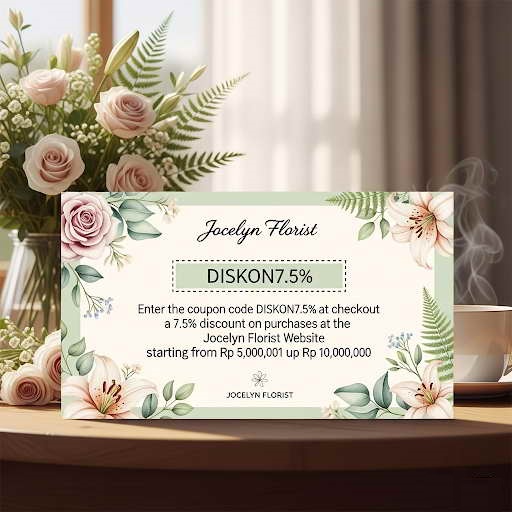 Voucher Diskon Jocelyn Florist