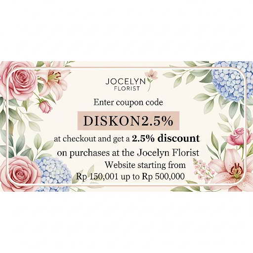 Voucher Diskon Jocelyn Florist