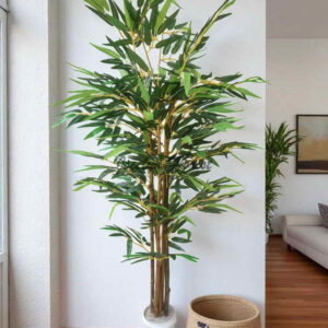 Pohon Hias Bambu Artifisial Topiary 120 cm Tanaman Plastik Dekorasi Ruangan Indoor Modern