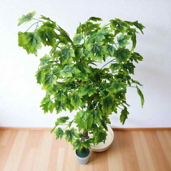 Pohon Maple Kanada Tiruan 150 cm Artificial Maple Canada Tree 5 Ft Tanaman Palsu Indoor Ruang Tamu Koridor Balkon - Image 3