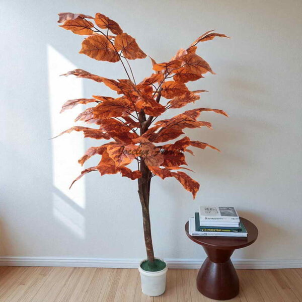 Pohon Sri Gading Plastik 120 cm Artificial Calladium Tree Aesthetic Pohon Palsu Hiasan Interior Indoor Sudut Ruangan Estetik - Image 4