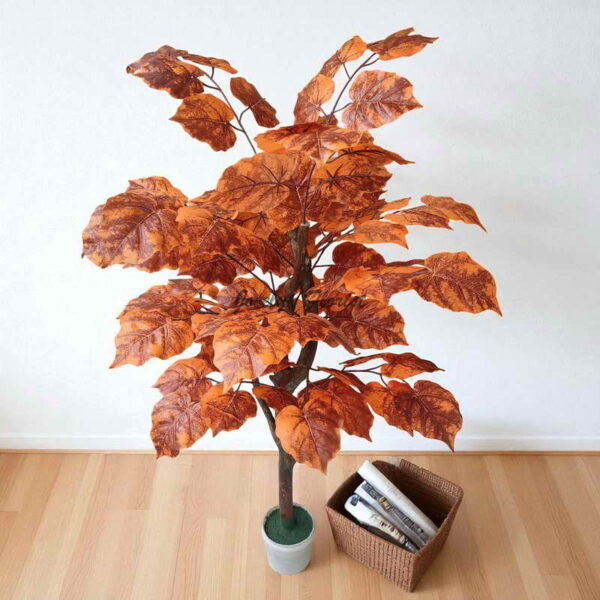 Pohon Sri Gading Plastik 120 cm Artificial Calladium Tree Aesthetic Pohon Palsu Hiasan Interior Indoor Sudut Ruangan Estetik - Image 3