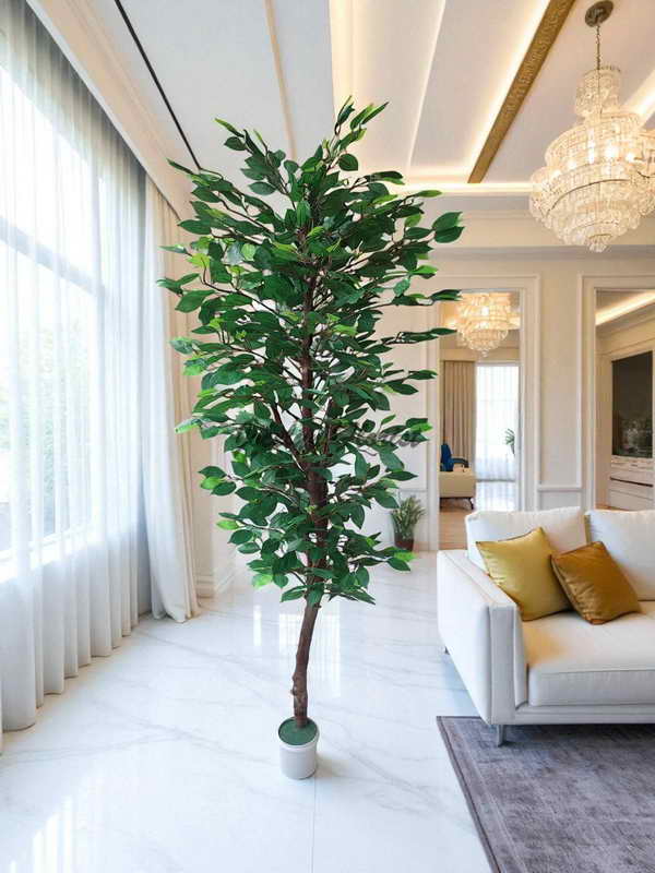 Pohon Beringin Plastik Topiary 180cm Dekorasi Rumah Kantor Elegan Restoran Realistis Natural Minimalis Estetik Modern - Image 3