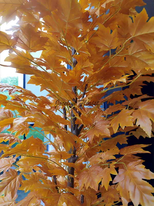 Pohon Maple Palsu Besar Topiary Tinggi 210cm Tanaman Artifisial Realistis Warna Natural Autumn Estetik Premium - Image 6